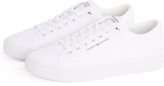 Tommy Hilfiger Sneakers TH HI VULC LOW CORE CANVAS vrijetijdsschoen lage schoen veterschoenen met zacht gepolsterde schacht