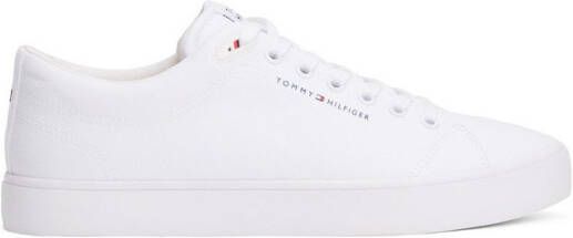 Tommy Hilfiger Sneakers TH HI VULC LOW CORE CANVAS vrijetijdsschoen lage schoen veterschoenen met zacht gepolsterde schacht