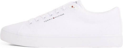 Tommy Hilfiger Sneakers TH HI VULC LOW CORE CANVAS vrijetijdsschoen lage schoen veterschoenen met zacht gepolsterde schacht