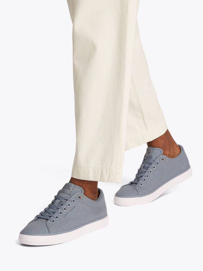Tommy Hilfiger Sneakers TH HI VULC LOW CORE CANVAS vrijetijdsschoen lage schoen veterschoenen met zacht gepolsterde schacht