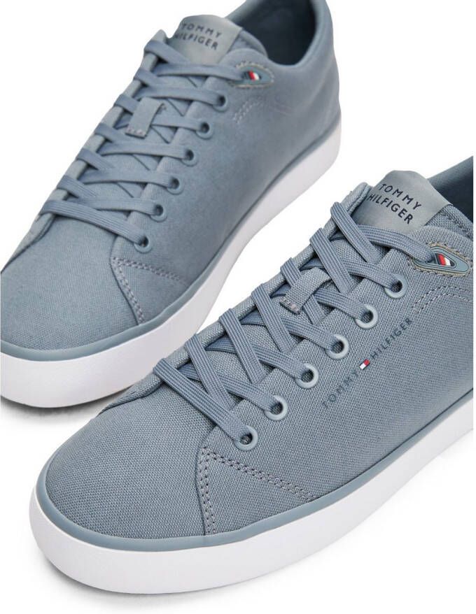 Tommy Hilfiger Sneakers TH HI VULC LOW CORE CANVAS vrijetijdsschoen lage schoen veterschoenen met zacht gepolsterde schacht