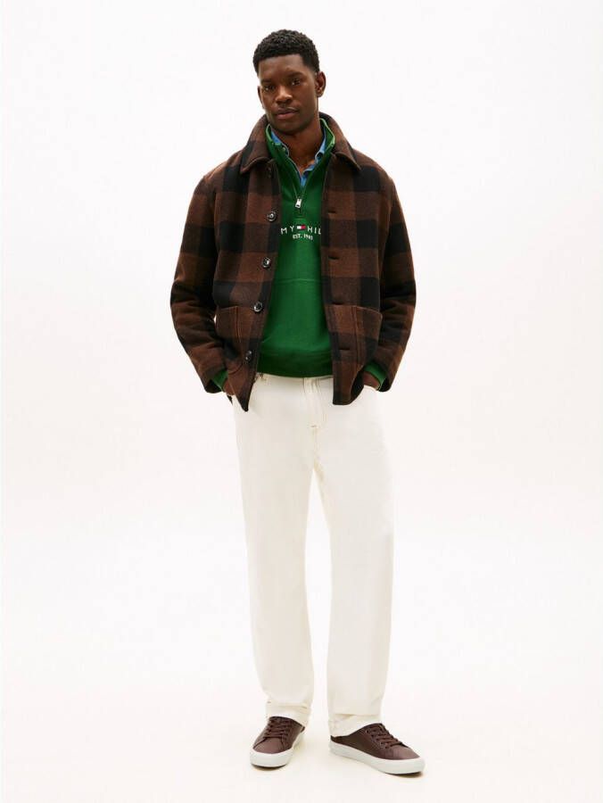 Tommy Hilfiger Sneakers TH HI VULC LTH STREET vrijetijdsschoen lage schoen veterschoenen met zacht gepolsterde schacht