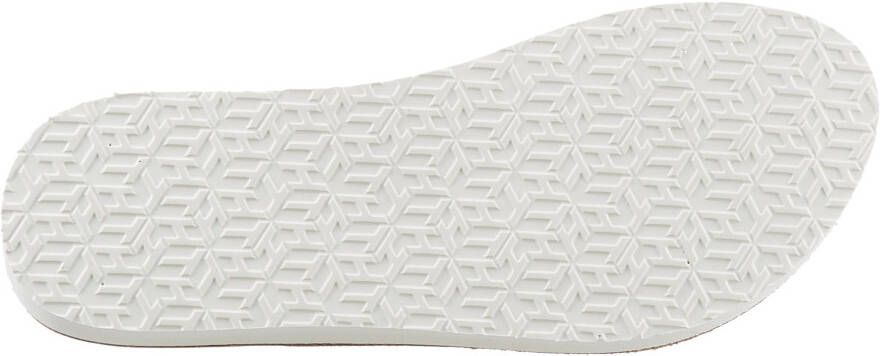 Tommy Hilfiger Teenslippers TH ELEVATED BEACH SANDAL zomerschoen comfortabele schoen flats slippers met th-sieraandeel