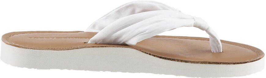 Tommy Hilfiger Teenslippers TH ELEVATED BEACH SANDAL zomerschoen comfortabele schoen flats slippers met th-sieraandeel