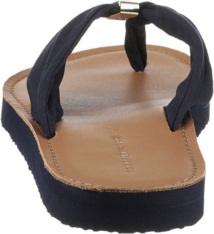 Tommy Hilfiger Teenslippers TH ELEVATED BEACH SANDAL zomerschoen comfortabele schoen flats slippers met th-sieraandeel