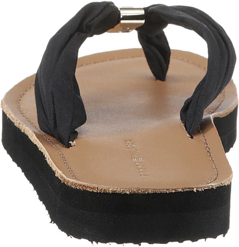 Tommy Hilfiger Teenslippers TH ELEVATED BEACH SANDAL zomerschoen comfortabele schoen flats slippers met th-sieraandeel