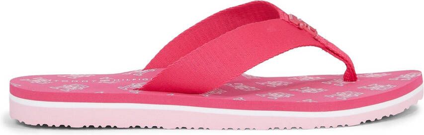 Tommy Hilfiger Teenslippers TH ELEVATED FLIP FLOP met binnenzool met logoprint