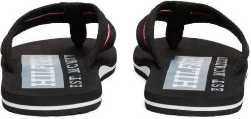 Tommy Hilfiger Teenslippers CORPORATE HILFIGER BEACH SANDAL dianette zomerschoen flats comfort-schoen met strepen
