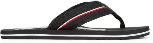 Tommy Hilfiger Teenslippers CORPORATE HILFIGER BEACH SANDAL dianette zomerschoen flats comfort-schoen met strepen
