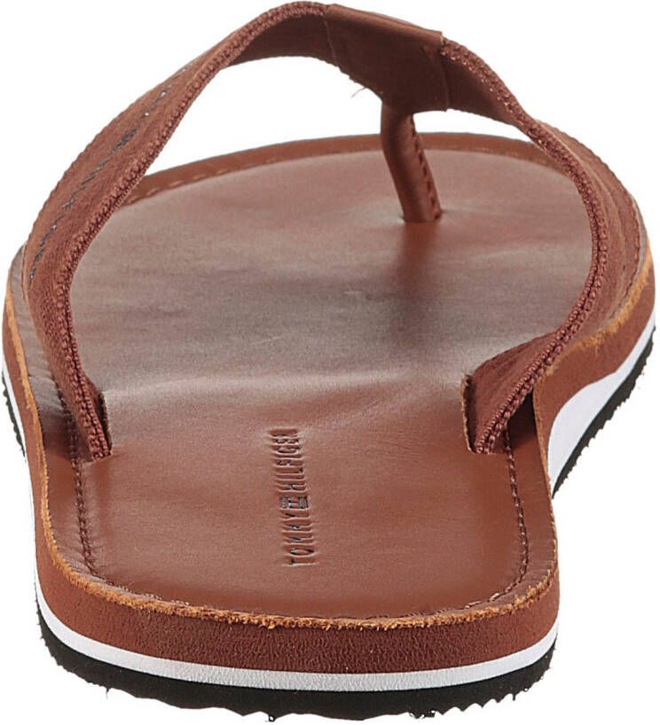 Tommy Hilfiger Teenslippers HILFIGER LEATHER BEACH SANDAL