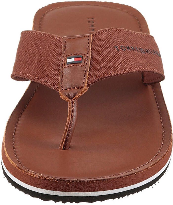 Tommy Hilfiger Teenslippers HILFIGER LEATHER BEACH SANDAL