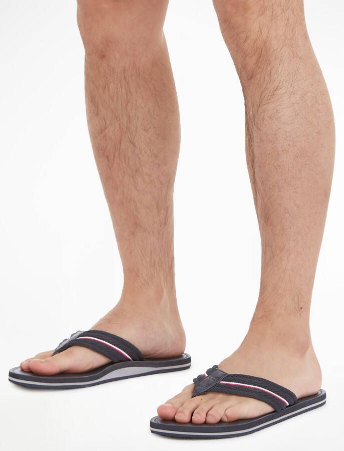 Tommy Hilfiger Slipper met leren details - Foto 7