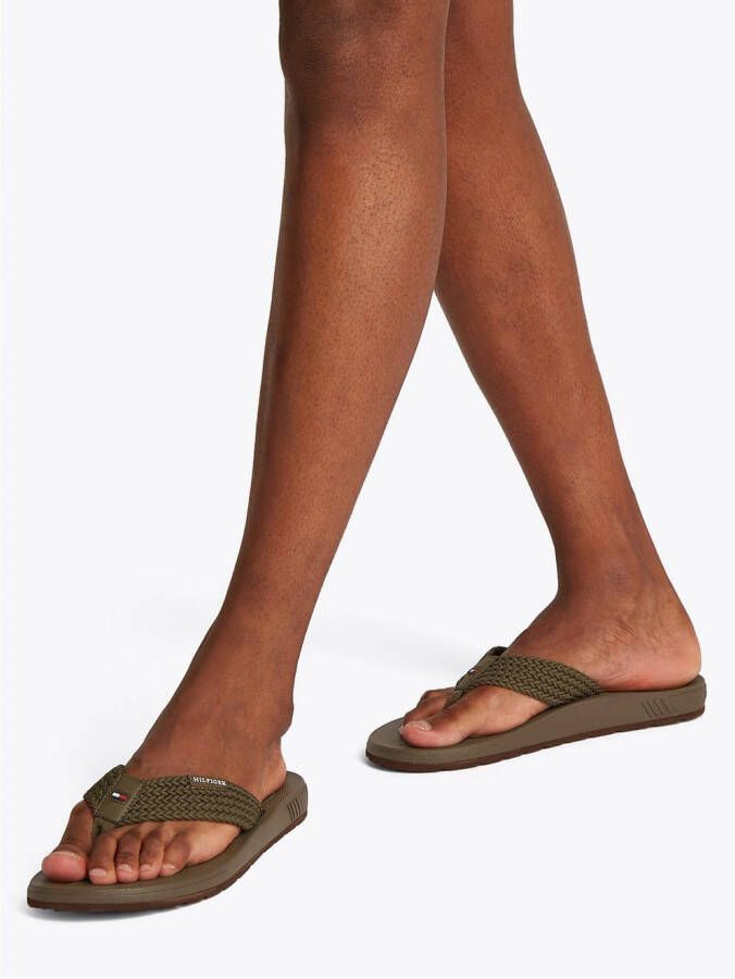 Tommy Hilfiger Teenslippers MOLDED HILFIGER WEB BEACH SANDAL
