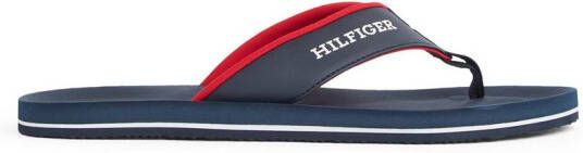 Tommy Hilfiger Teenslippers PADDED COMFORT HILFIGER B SANDAL dianette zomerschoen slippers badschoen met logo-opdruk