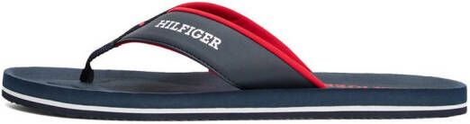 Tommy Hilfiger Teenslippers PADDED COMFORT HILFIGER B SANDAL dianette zomerschoen slippers badschoen met logo-opdruk