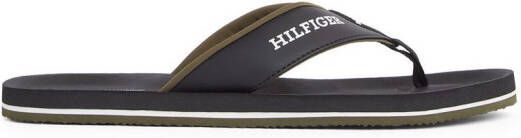 Tommy Hilfiger Teenslippers PADDED COMFORT HILFIGER B SANDAL dianette zomerschoen slippers badschoen met logo-opdruk