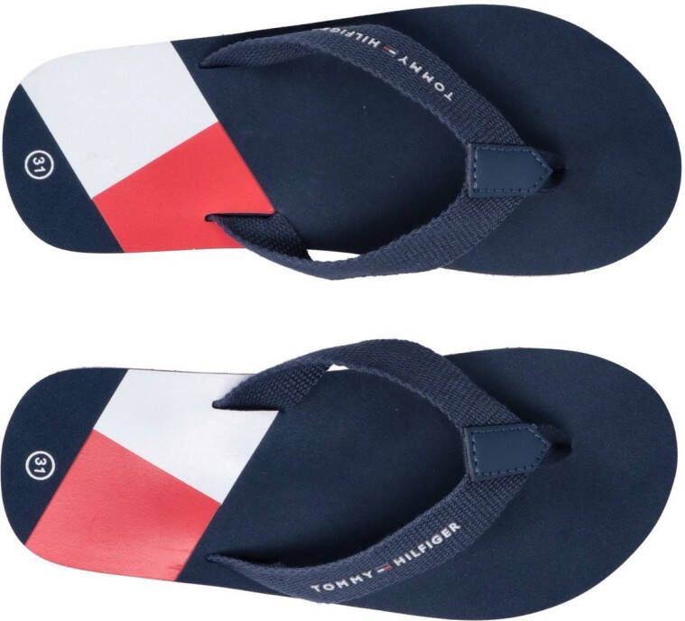 Tommy Hilfiger Teenslippers slides sandaal met teenstuk