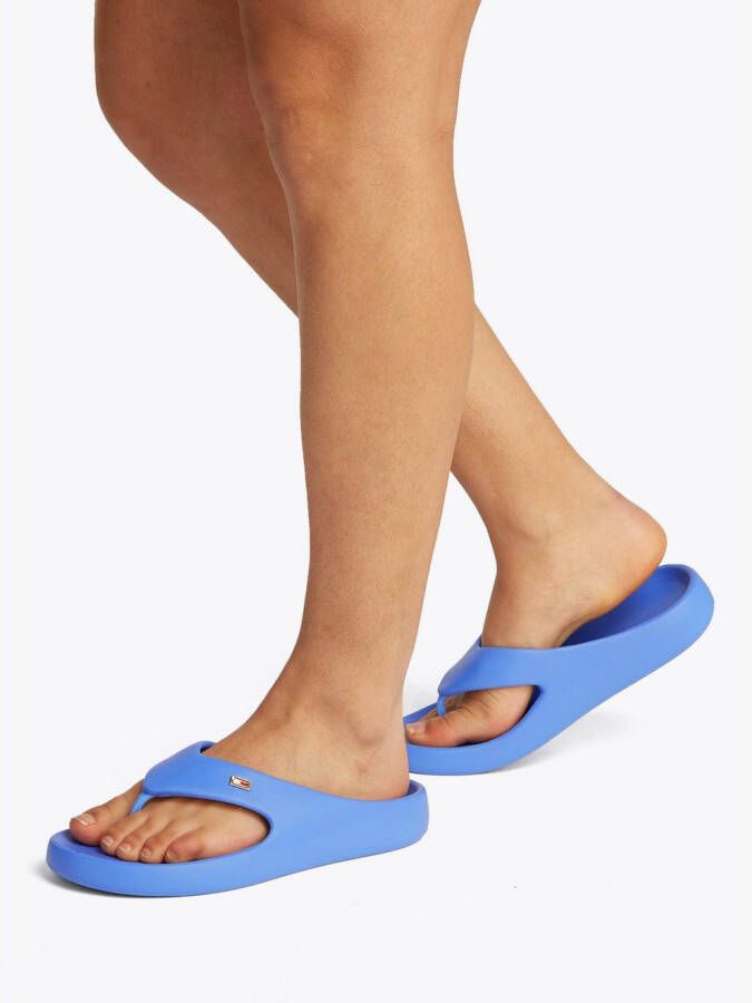 Tommy Hilfiger Teenslippers TH COMFORT BEACH SANDAL dianette zomerschoen comfortabele schoen met kleine logoborduring