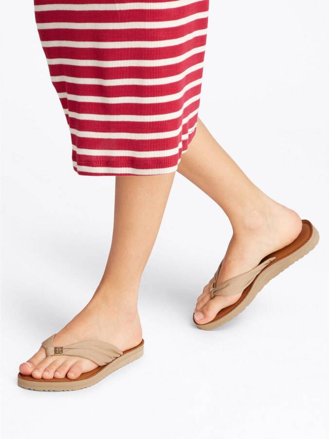 Tommy Hilfiger Teenslippers TH ELEVATED BEACH SANDAL zomerschoen comfortabele schoen flats slippers met th-sieraandeel