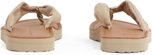 Tommy Hilfiger Teenslippers TH ELEVATED BEACH SANDAL zomerschoen comfortabele schoen flats slippers met th-sieraandeel