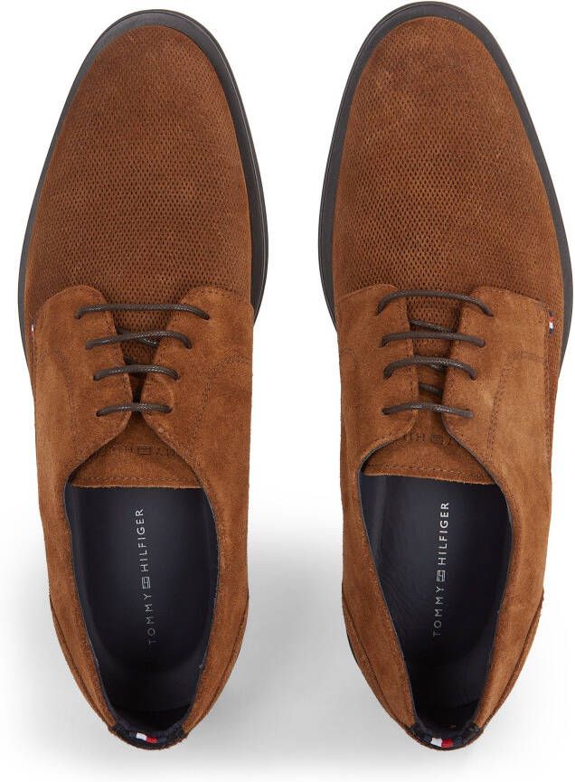 Tommy Hilfiger Veterschoenen CORE HILFIGER TEXTURED SDE SHOE voor de elegante uitstraling vrijetijdsschoen lage schoen veterschoen