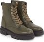 Tommy Hilfiger Veterschoenen BICOLOR LEATHER LACE-UP plateau veterschoenen chunky boots goudkleurige logo tekst - Thumbnail 2