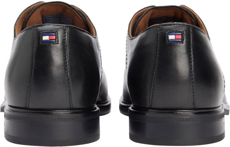 Tommy Hilfiger Veterschoenen HILFIGER THUNIT LTH SHOE blokhak zakelijke schoen avondschoen in edele used look