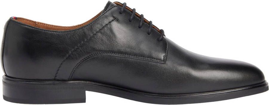 Tommy Hilfiger Veterschoenen HILFIGER THUNIT LTH SHOE blokhak zakelijke schoen avondschoen in edele used look