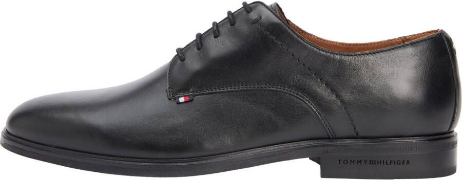 Tommy Hilfiger Veterschoenen HILFIGER THUNIT LTH SHOE blokhak zakelijke schoen avondschoen in edele used look