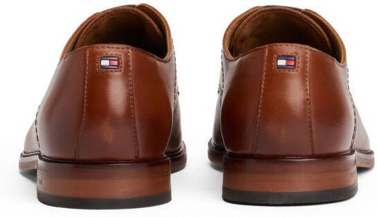 Tommy Hilfiger Veterschoenen HILFIGER THUNIT LTH SHOE blokhak zakelijke schoen avondschoen in edele used look
