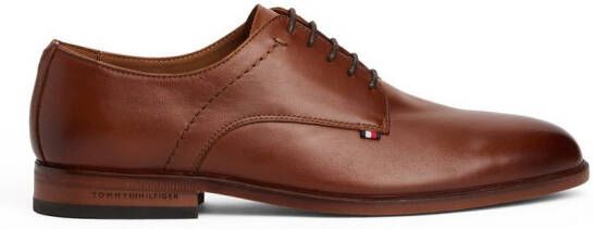 Tommy Hilfiger Veterschoenen HILFIGER THUNIT LTH SHOE blokhak zakelijke schoen avondschoen in edele used look