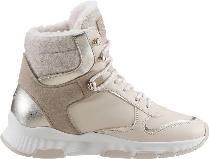 Tommy Hilfiger Winterlaarzen TH OUTDOOR BOOTIE met contrastdetails