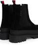 TOMMY JEANS Chelsea-boots TJW FOXING CHELSEA SUEDE blokhak instap laarzen enkellaars met kleurrijke aantrekloop - Thumbnail 4