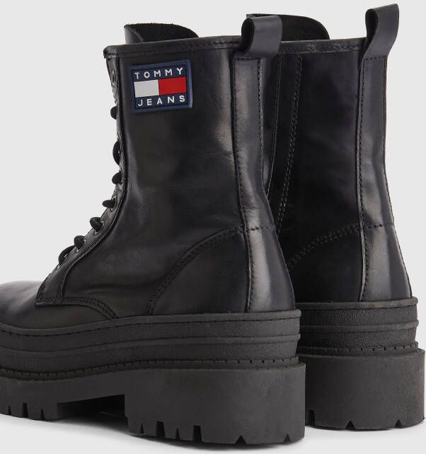 TOMMY JEANS Hoge veterschoenen ACE UP BOOT met opgestikte flag