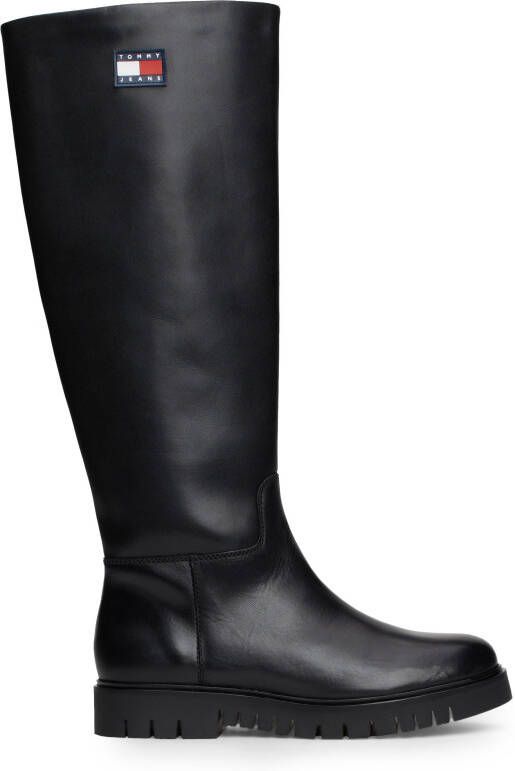 TOMMY JEANS Laarzen TJW LONG SHAFT BOOT hakken lange laarzen met zijlogo