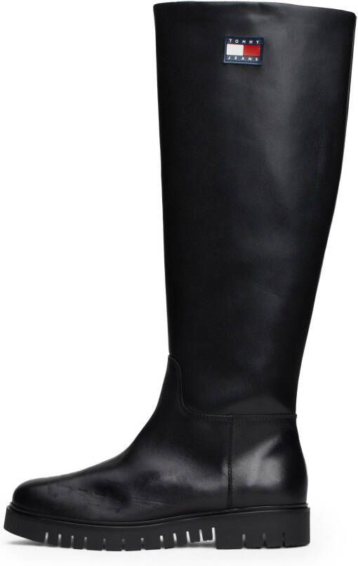 TOMMY JEANS Laarzen TJW LONG SHAFT BOOT hakken lange laarzen met zijlogo