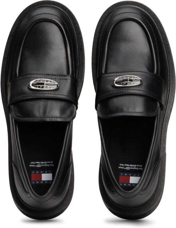 TOMMY JEANS Loafers TJW FLAT LOAFER lage schoen slipper instapschoen in college-look