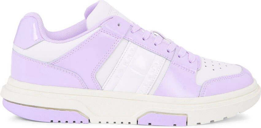 TOMMY JEANS Plateausneakers THE BROOKLYN PATENT met contrastafwerking vrijetijdsschoen halve schoen veterschoen
