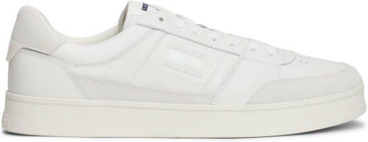 TOMMY JEANS Plateausneakers THE GREENWICH MIX MEDIA vrijetijdsschoen veterschoen lage schoen met logovlag