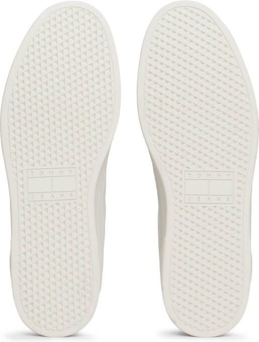 TOMMY JEANS Plateausneakers THE GREENWICH MIX MEDIA vrijetijdsschoen veterschoen lage schoen met logovlag