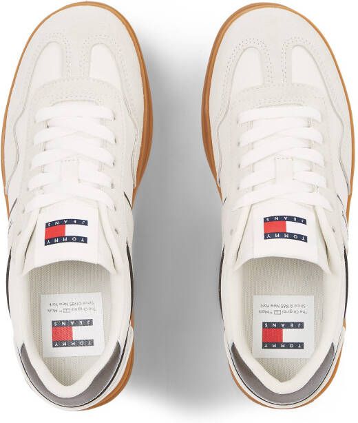 TOMMY JEANS Plateausneakers THE GREENWICH veterschoenen lage schoen vrijetijdsschoen met contrast-plateauzool