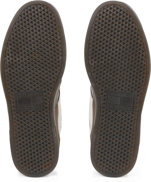 TOMMY JEANS Plateausneakers THE GREENWHICH RETRO freizeitschoen lage schoen veterschoen met gekleurde contrastafwerkingen