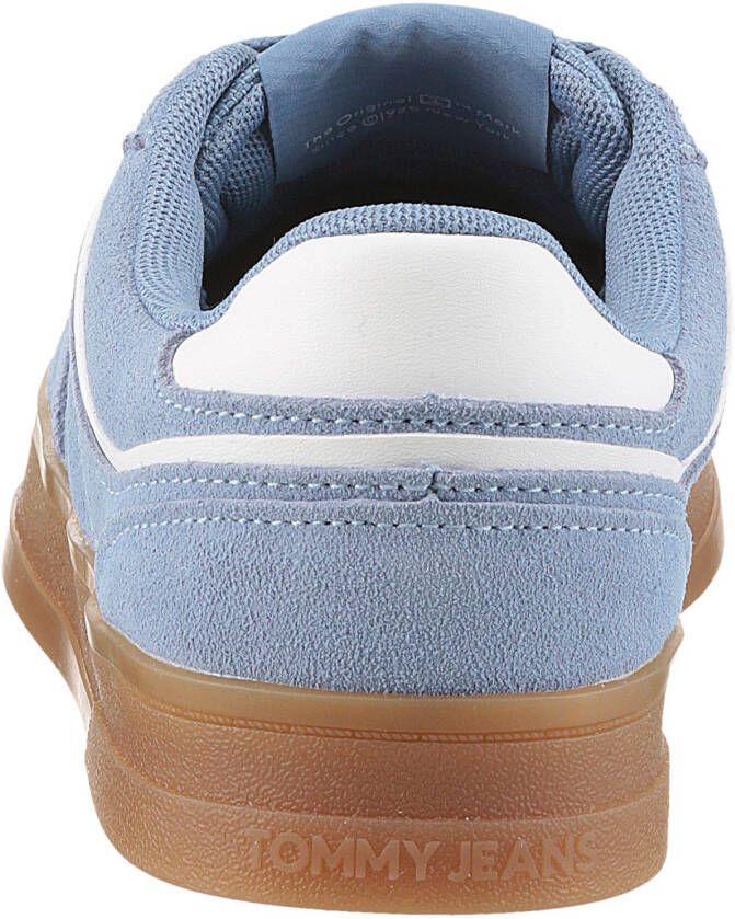 TOMMY JEANS Plateausneakers THE GREENWICH SUEDE vrijetijdsschoen lage schoen veterschoen met gepolsterde schacht