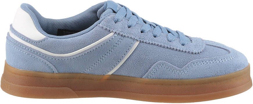 TOMMY JEANS Plateausneakers THE GREENWICH SUEDE vrijetijdsschoen lage schoen veterschoen met gepolsterde schacht