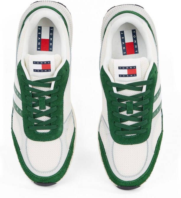 TOMMY JEANS Plateausneakers TJM TECHNICAL RUNNER ESS vrijetijdsschoen lage schoen veterschoen met gepolsterde schacht