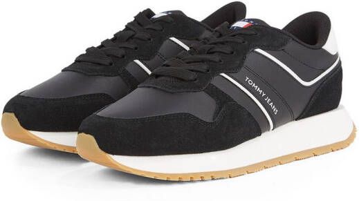 TOMMY JEANS Plateausneakers TJW EVA RETRO RUNNER vrijetijdsschoen lage schoen veterschoen met gepolsterde schacht