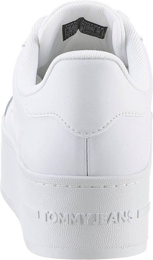 TOMMY JEANS Plateausneakers TJW FLATFORM ESS vrijetijdsschoen lage schoen veterschoen met gepolsterde schacht