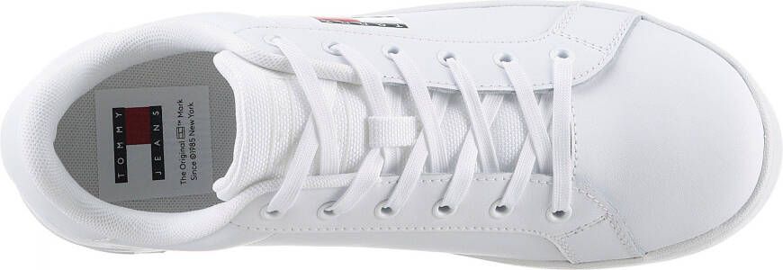 TOMMY JEANS Plateausneakers TJW FLATFORM ESS vrijetijdsschoen lage schoen veterschoen met gepolsterde schacht