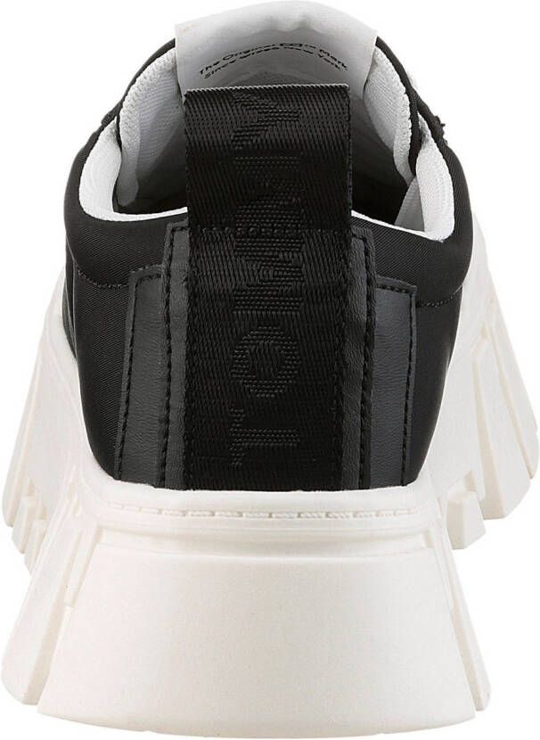 TOMMY JEANS Plateausneakers TJW FLATFORM SNEAKER NYLON vrijetijdsschoen lage schoen veterschoen met opvallende plateauzool