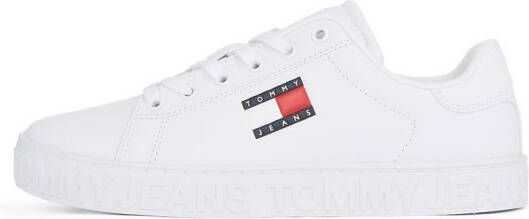 TOMMY JEANS Plateausneakers TJW LOGO OUTSOLE SNEAKER ESS vrijetijdsschoen lage schoen veterschoen met zijlogo-vlag